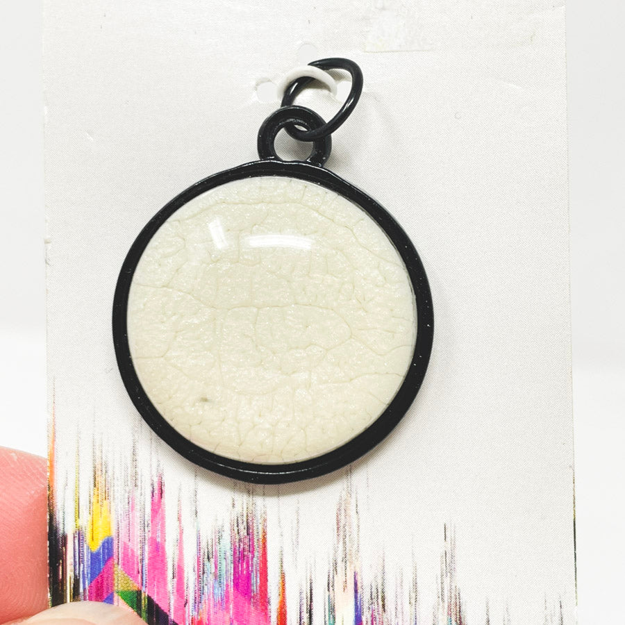 Optic Edge Distressed White Pendant
