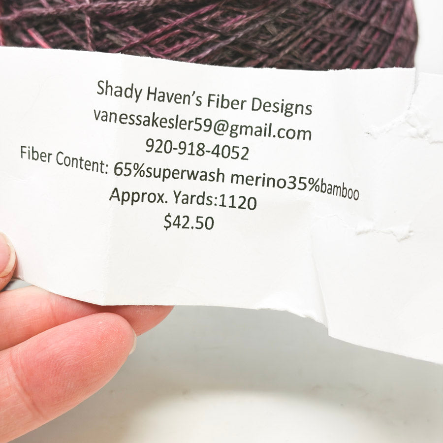 Shady Haven's Fiber Designs Wool/Bamboo Yarn