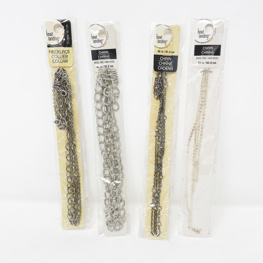 Bead Landing Silver Chain Packs