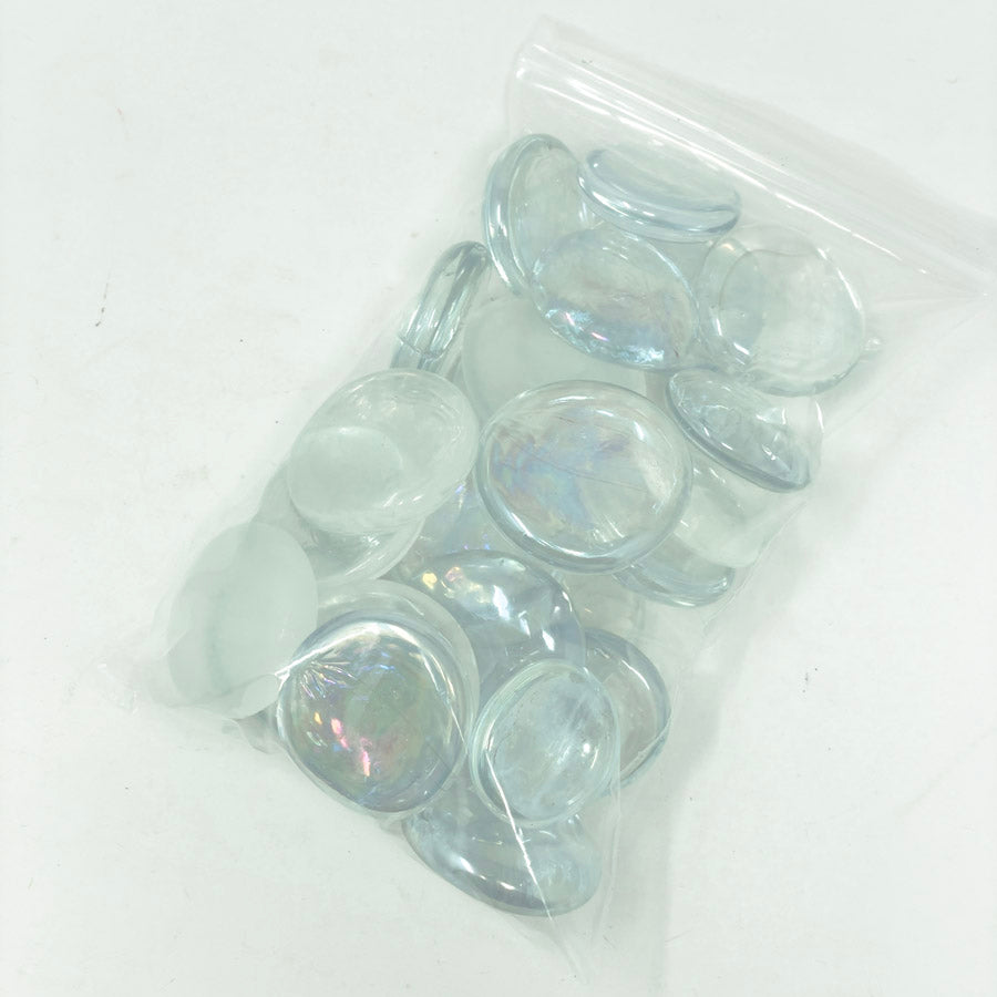 Large Glass Flat Back Marbles