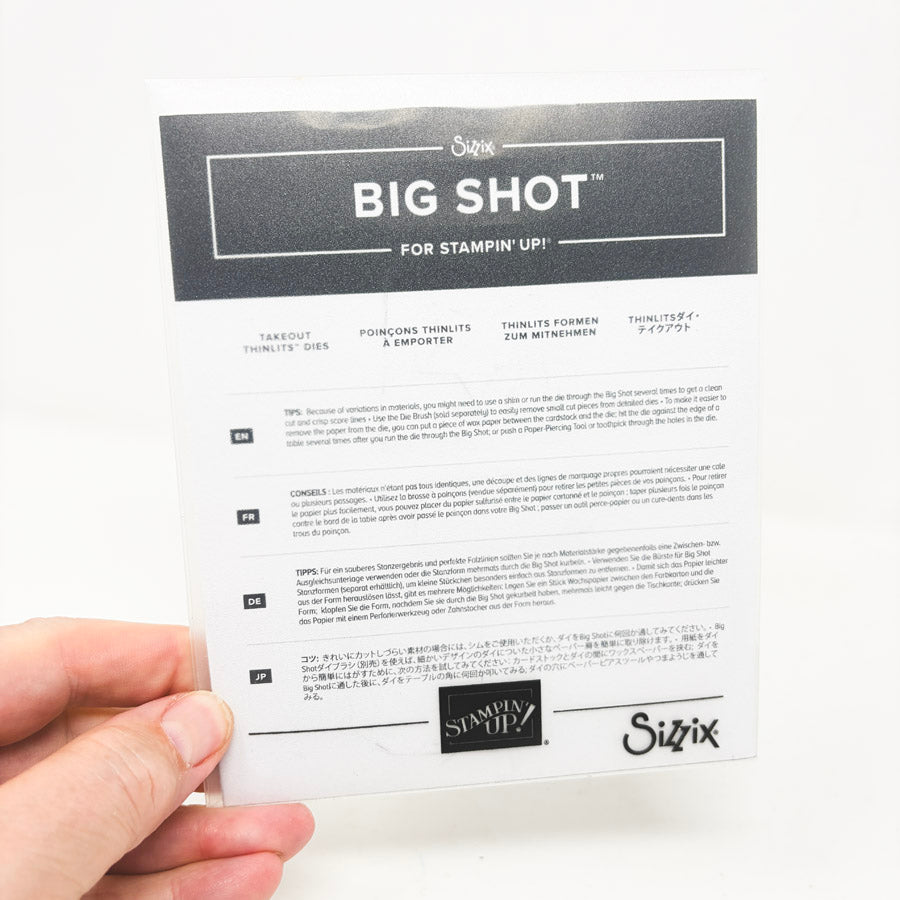 Stampin' Up Sizzix Big Shot Die – Takeout Thinlits