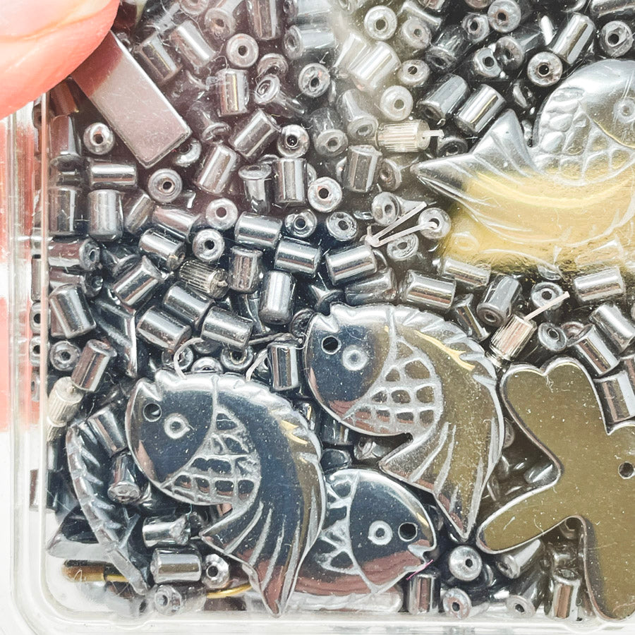 Big Bundle with Fish – Black Gunmetal Beads