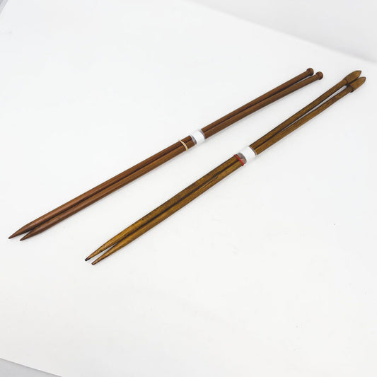 Extra Long Wood Knitting Needles - US 9 - Pick a Set
