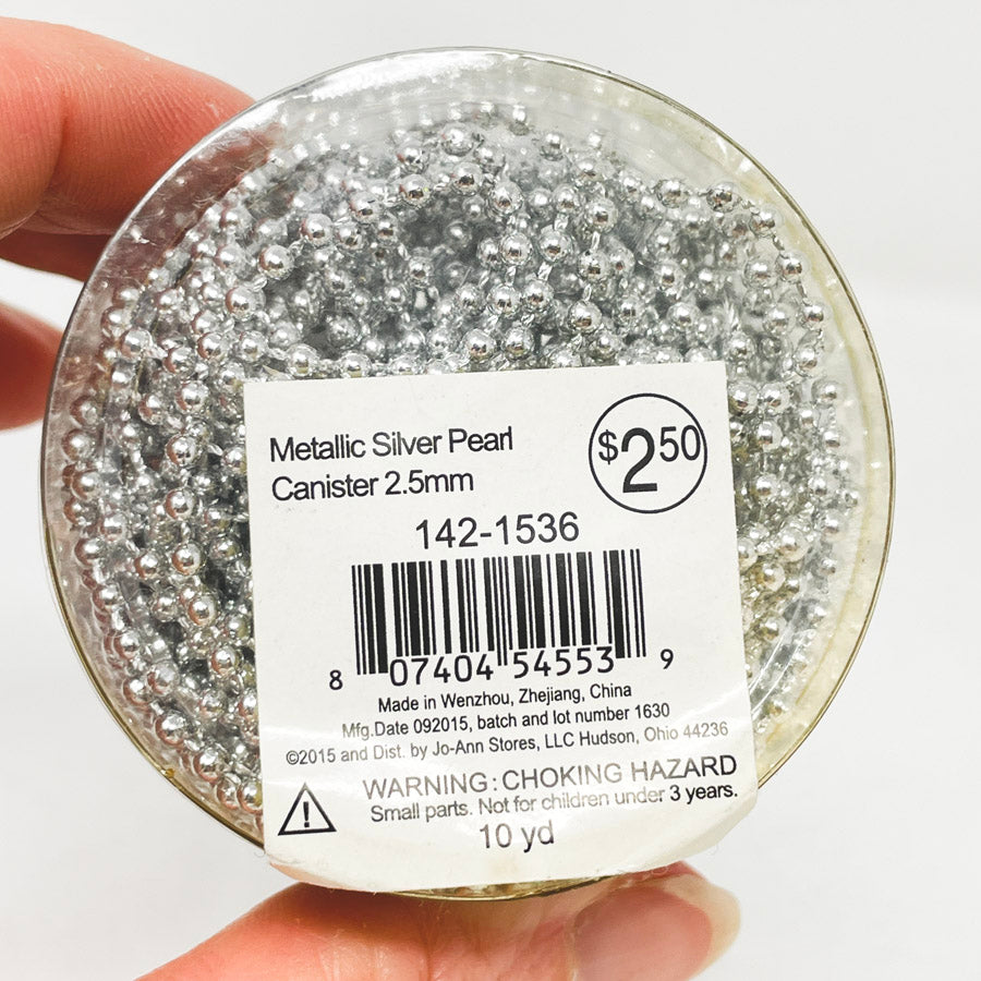 Metallic Silver 2.5mm Chain
