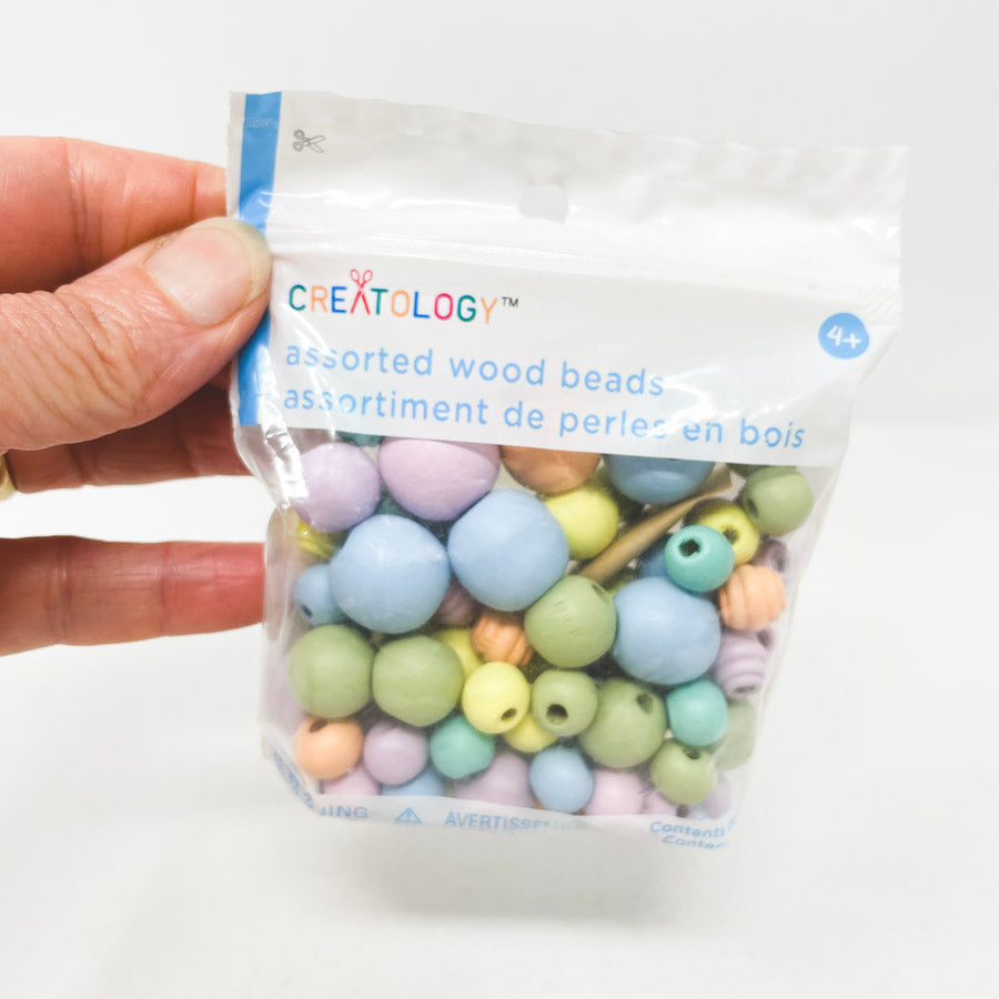 Creatology Assorted Pastel Wood Beads
