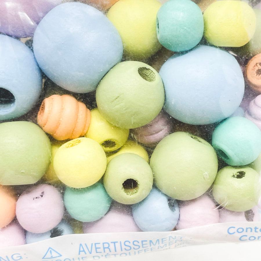Creatology Assorted Pastel Wood Beads