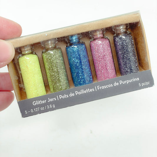 5pc Glitter Jar Set