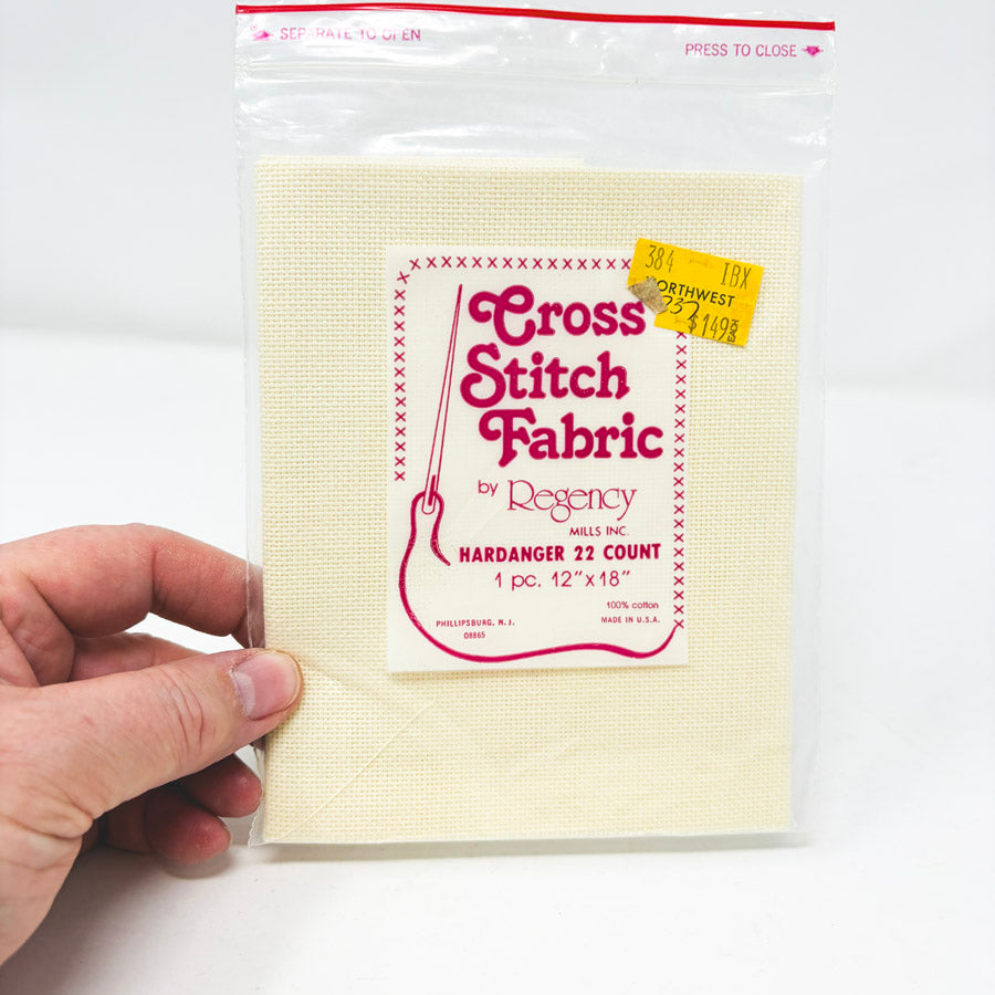 Regency 22 Count Hardanger - 12" x 18" - Cream
