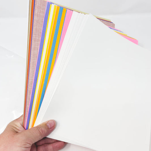 Bundle of Solid and Pattern 8.5" x 11" Text Weight Paper
