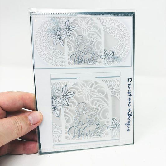Spellbinders Joy Crescent Card Builder Etched Dies