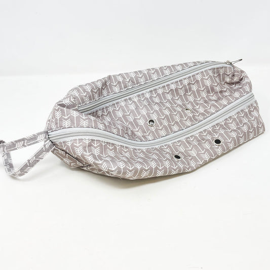 Gray Soft Sided Yarn Bag