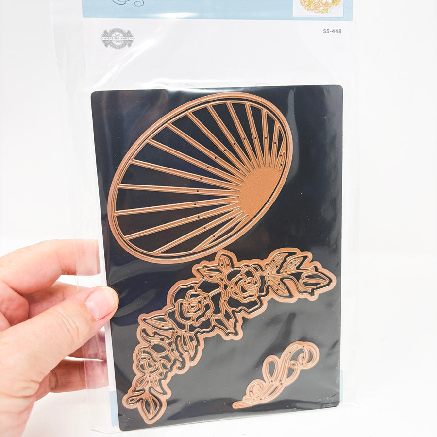 Spellbinders Radiant Oval Etched Dies