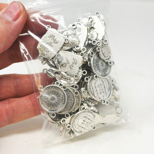 Bundle of Metal Rosary Centers