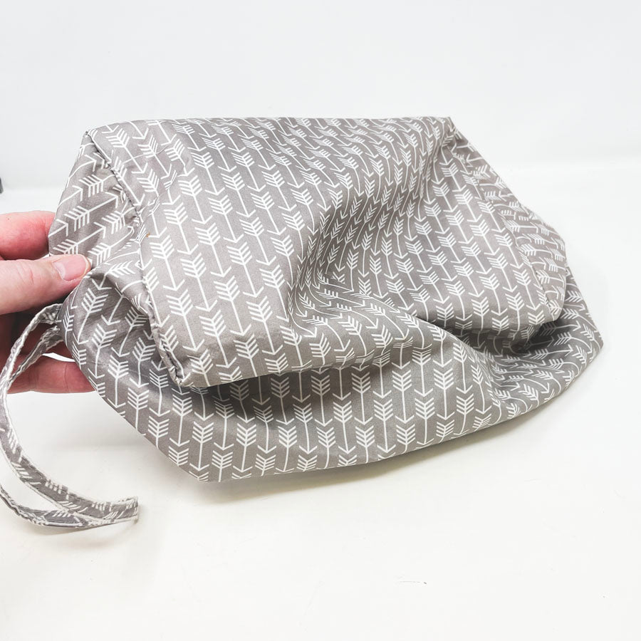 Gray Soft Sided Yarn Bag