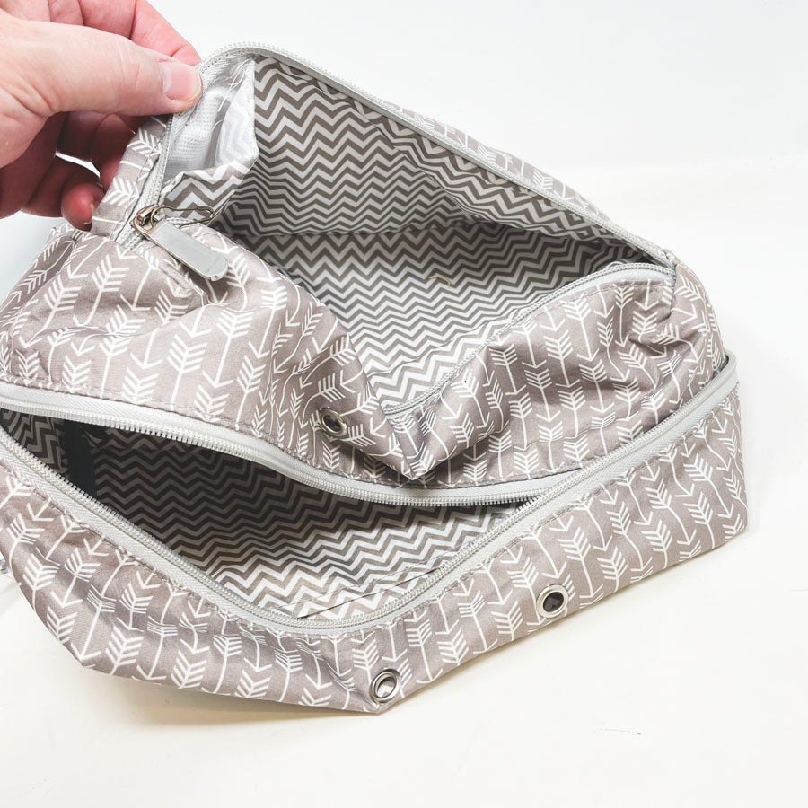 Gray Soft Sided Yarn Bag