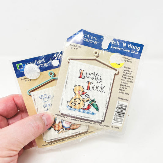 Crafter's Square Stitch 'N Hang Kits