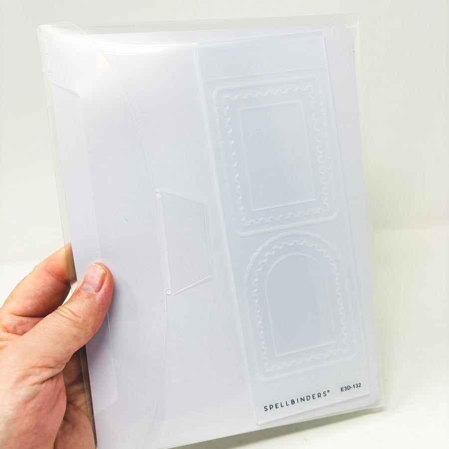 Spellbinders Postage Stamps 3D Emboss & Cut Folder