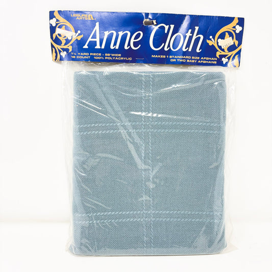 Leisure Arts 18 Count Anne Cloth Windowpane Fabric - Blue
