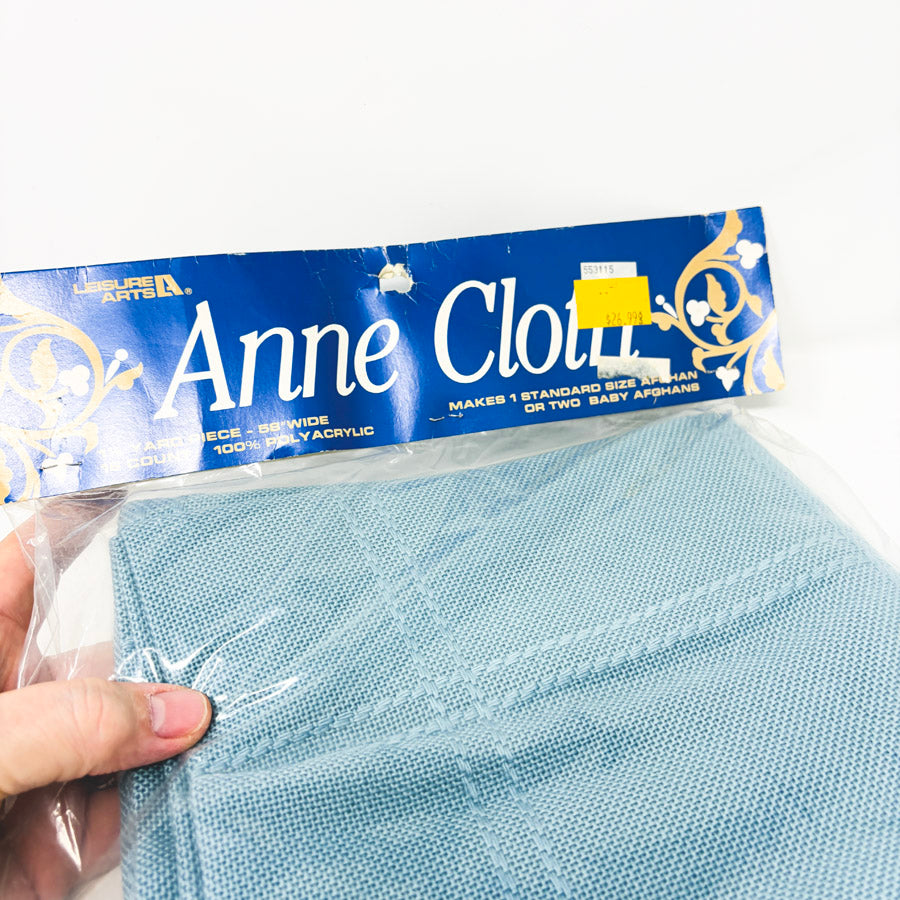 Leisure Arts 18 Count Anne Cloth Windowpane Fabric - Blue