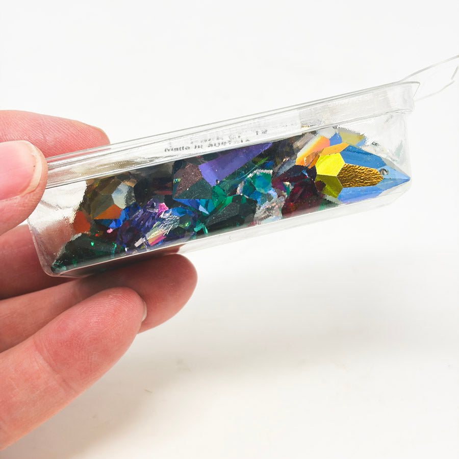 Swarovski Colored Crystal Faceted Drop Bead Pack