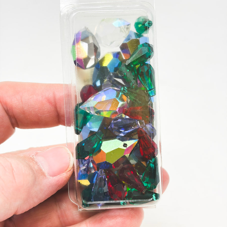 Swarovski Colored Crystal Faceted Drop Bead Pack