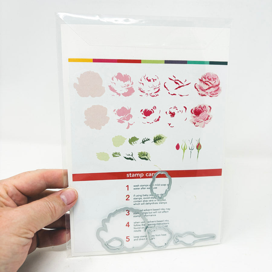 PhotoPlay Belle Fleur Layered Flowers Stamp & Die Set