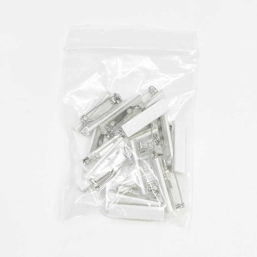 Adhesive Back Bar Pins (White Tape)