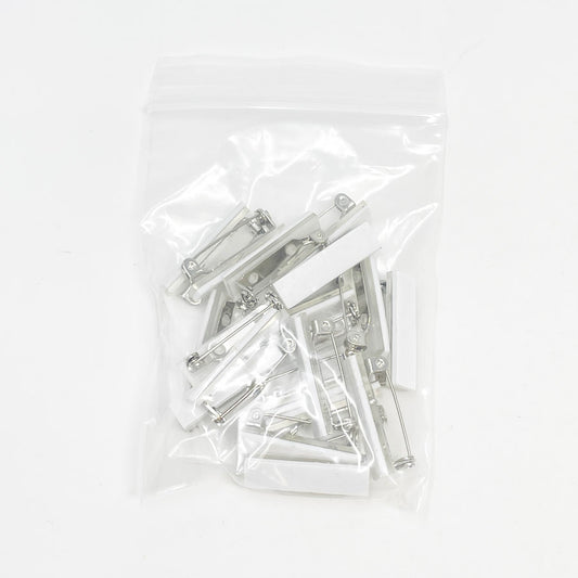Adhesive Back Bar Pins (White Tape)