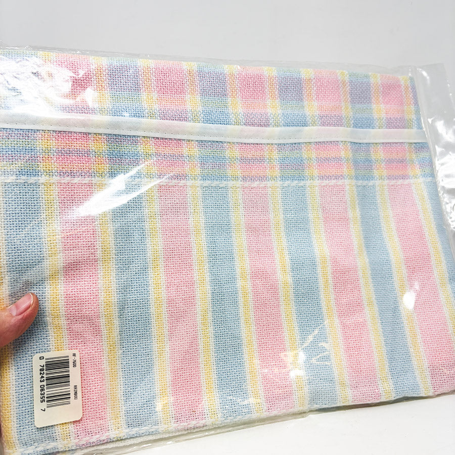 Charles Craft 16 Count Rainbow Gingham Baby Blanket - 31" x 35"