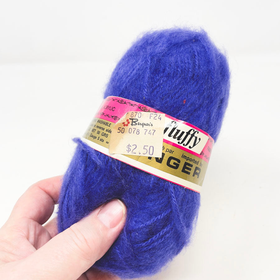 Unger Fluffy Yarn - Bright Blue