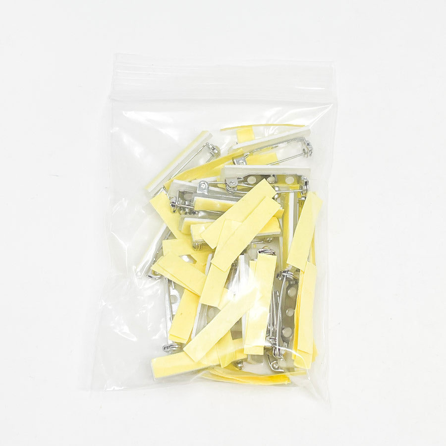 Adhesive Back Bar Pins (Yellow Tape)