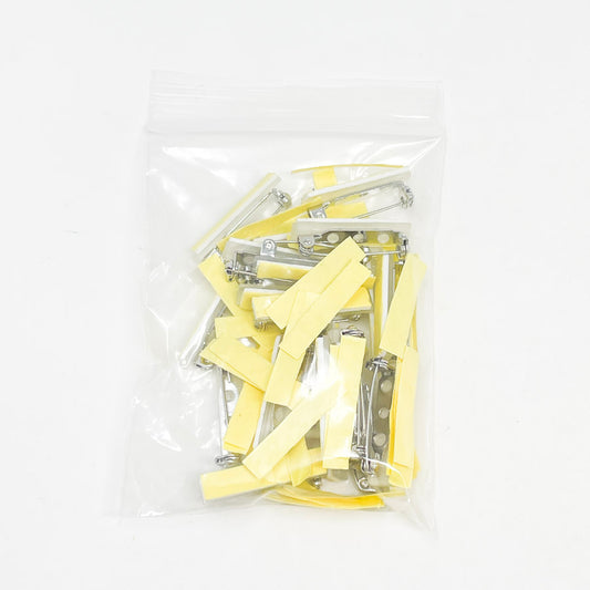 Adhesive Back Bar Pins (Yellow Tape)