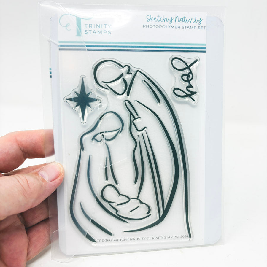 Trinity Stamps Sketchy Nativity Coordinating Die Set