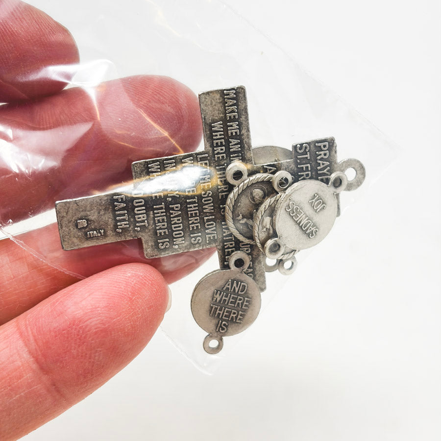 Prayer of St Francis of Assisi Devotional Medal Set