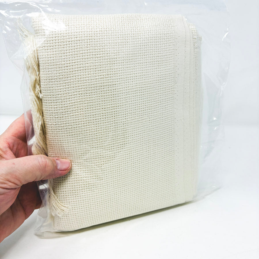 Bundle of Cream Aida and Fringe Trim