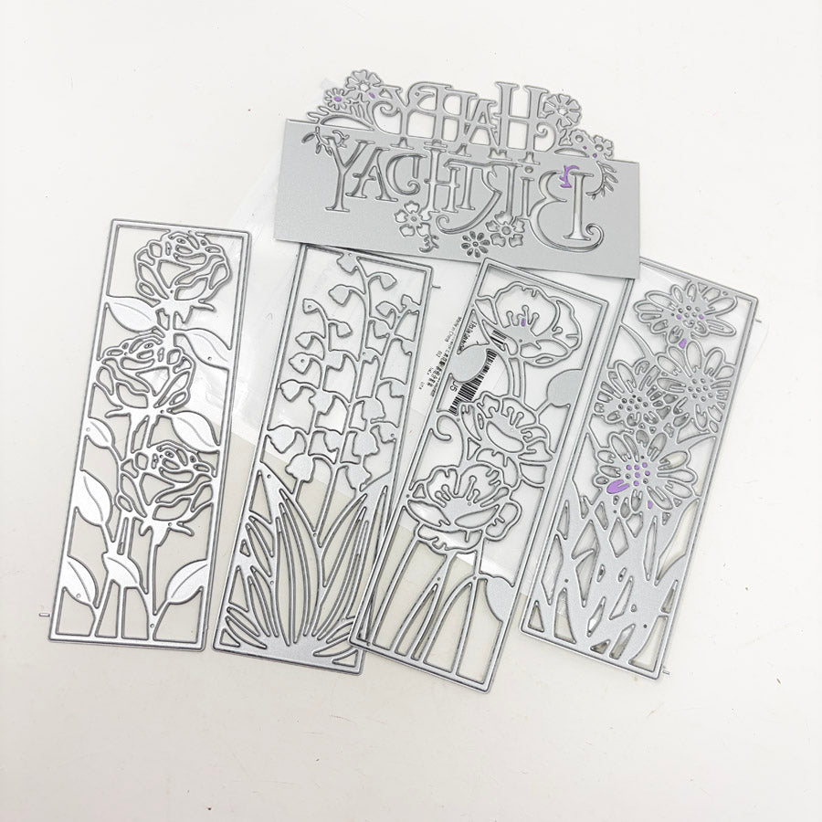 Floral Happy Birthday Die Set