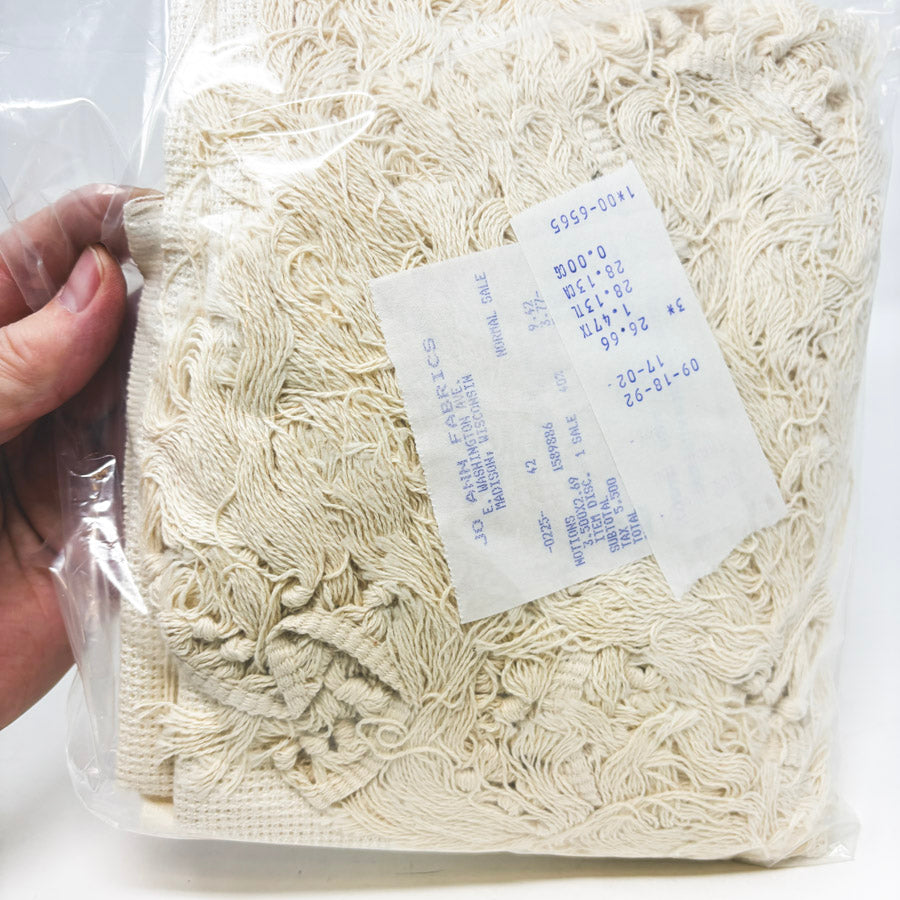 Bundle of Cream Aida and Fringe Trim