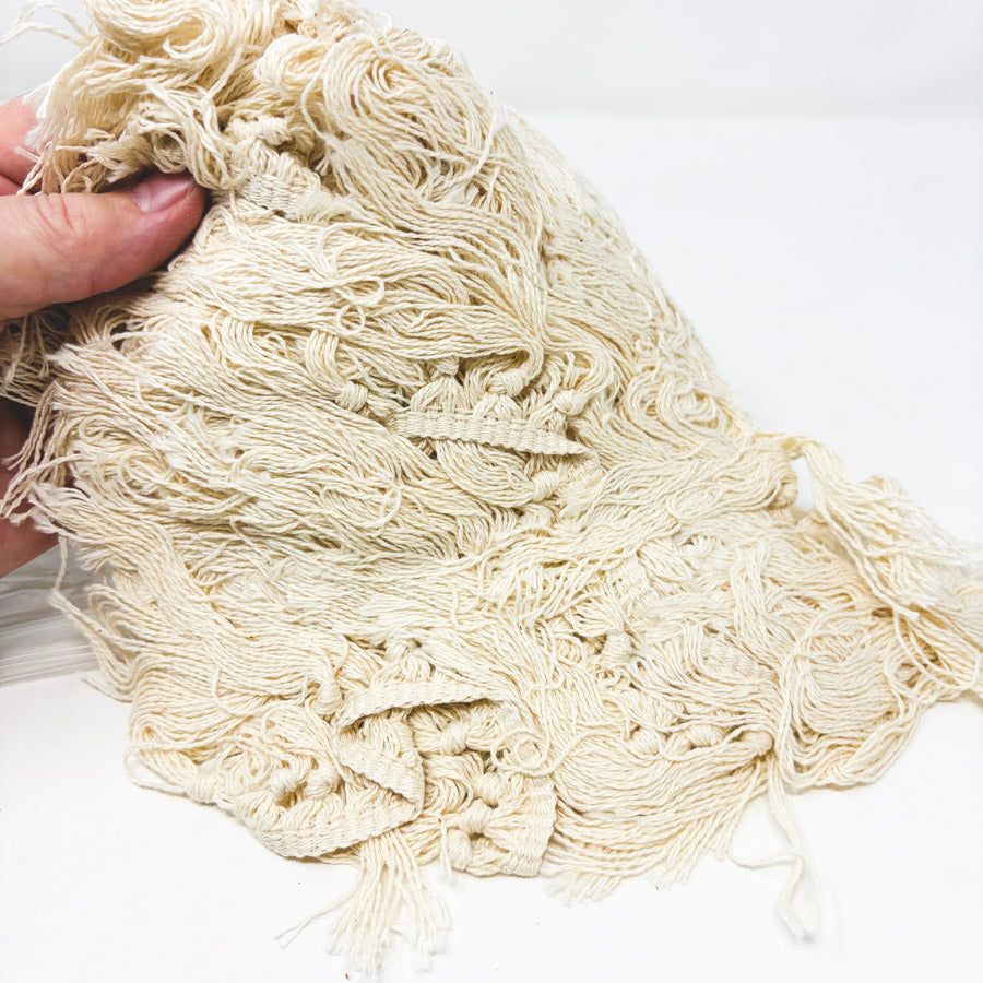 Bundle of Cream Aida and Fringe Trim