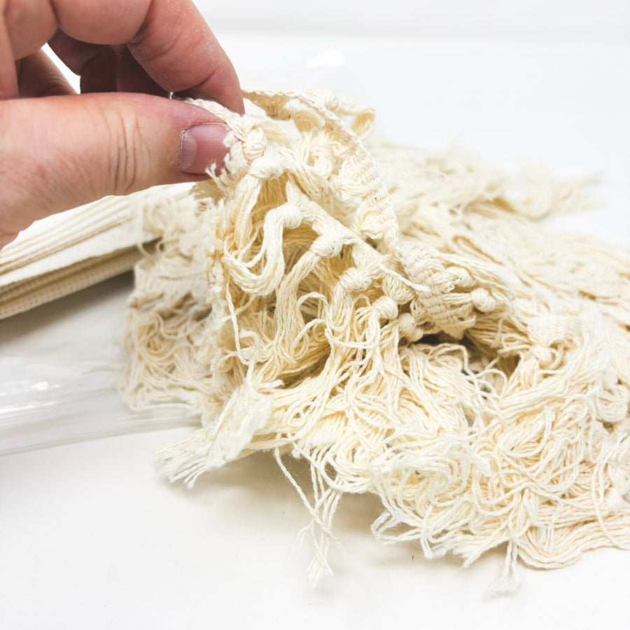 Bundle of Cream Aida and Fringe Trim