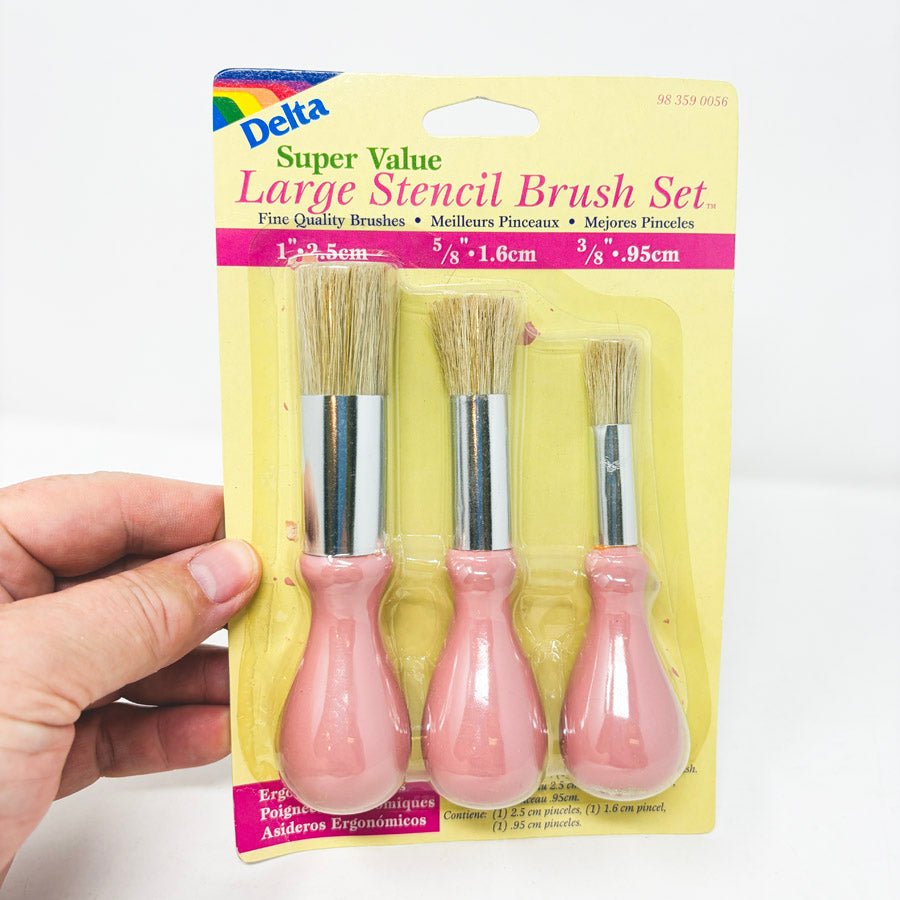 Delta Large Stencil Brush Set