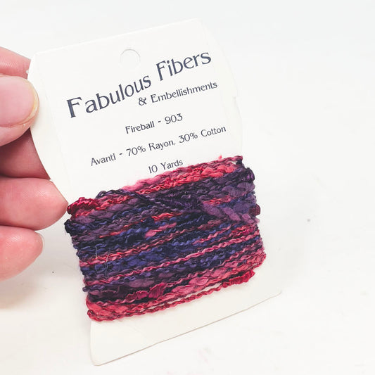 Fabulous Fibers Carded Cord - Fireball