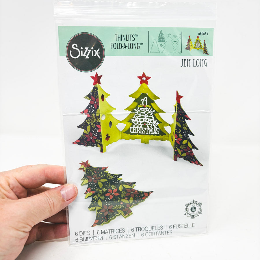 Sizzix Thinlits Cutting Die - Christmas Tree Fold Along