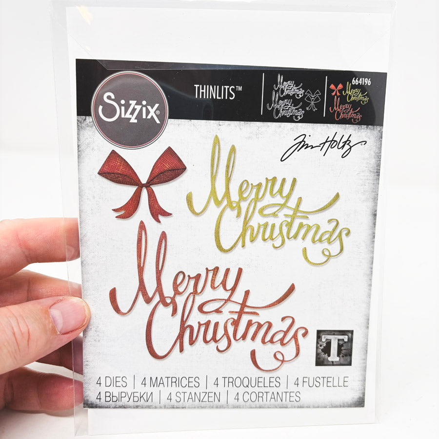 Sizzix Christmas Ribbon by Tim Holtz Thinlits Die Set