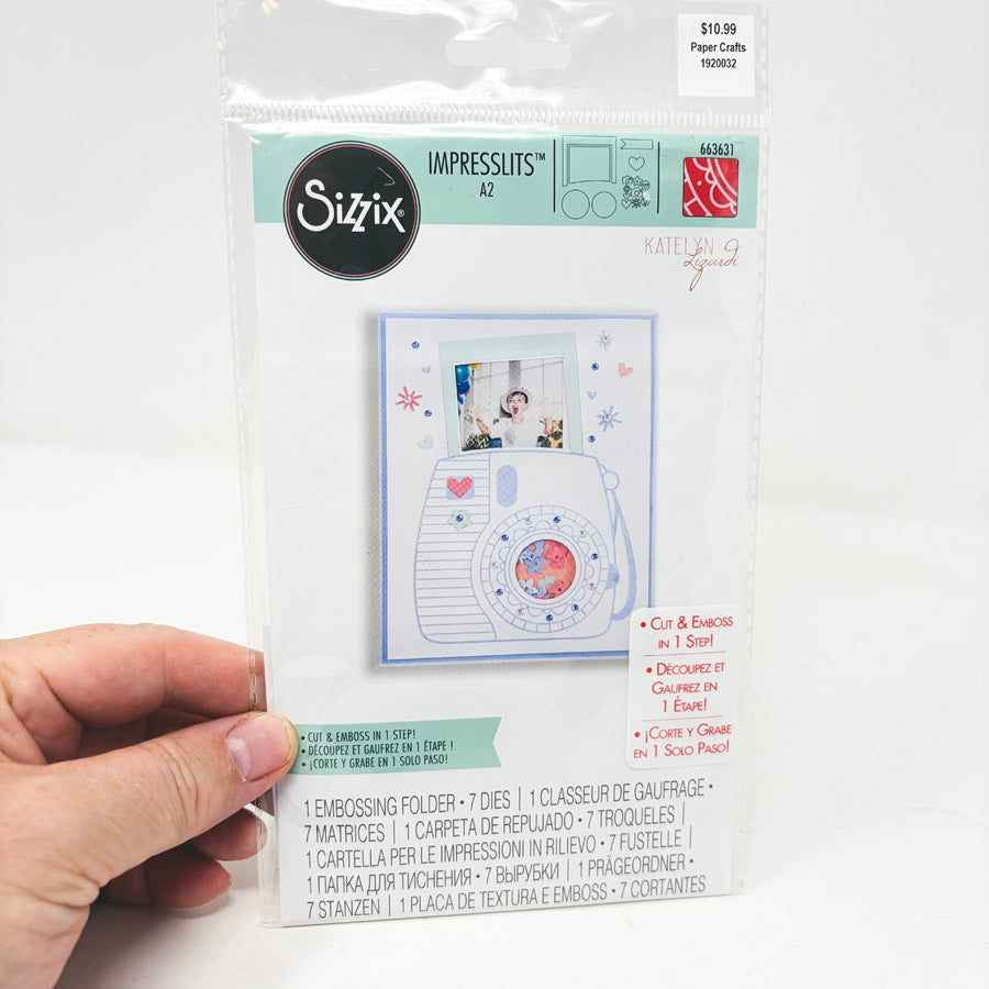 Sizzix Impresslits Cutting Die - Instant Camera