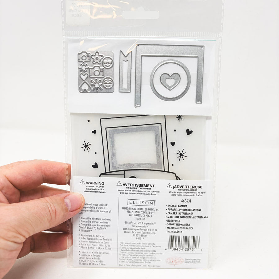 Sizzix Impresslits Cutting Die - Instant Camera