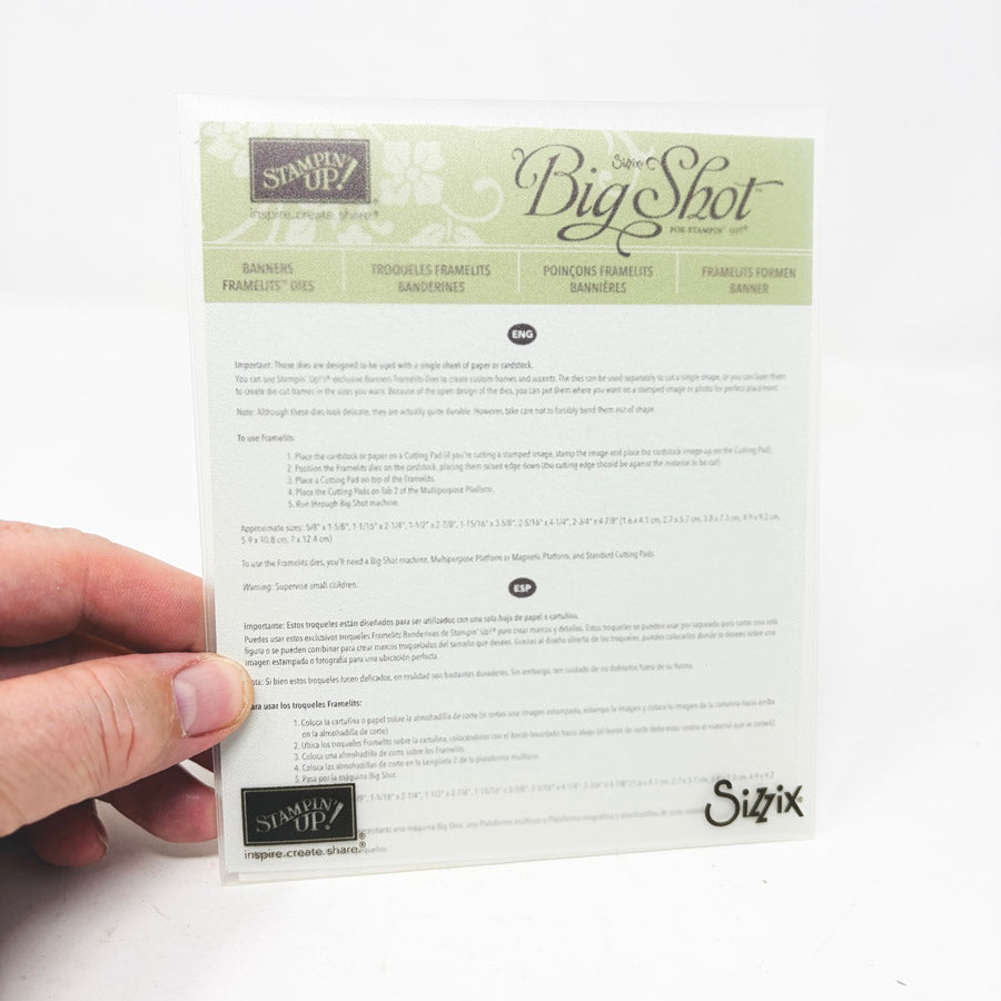 Stampin' Up Sizzix Big Shot Die – Framelits Banners
