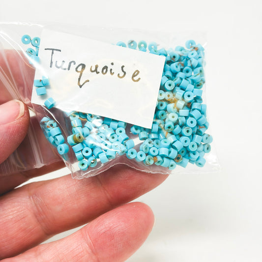 Turquoise Cylinder/Tube Bead Pack