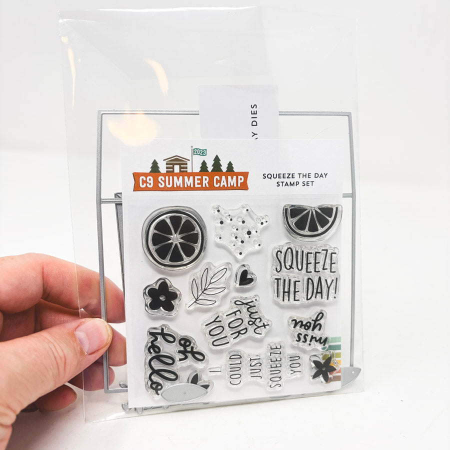 C9 Summer Camp Stamp and Die Set - Squeeze the Day