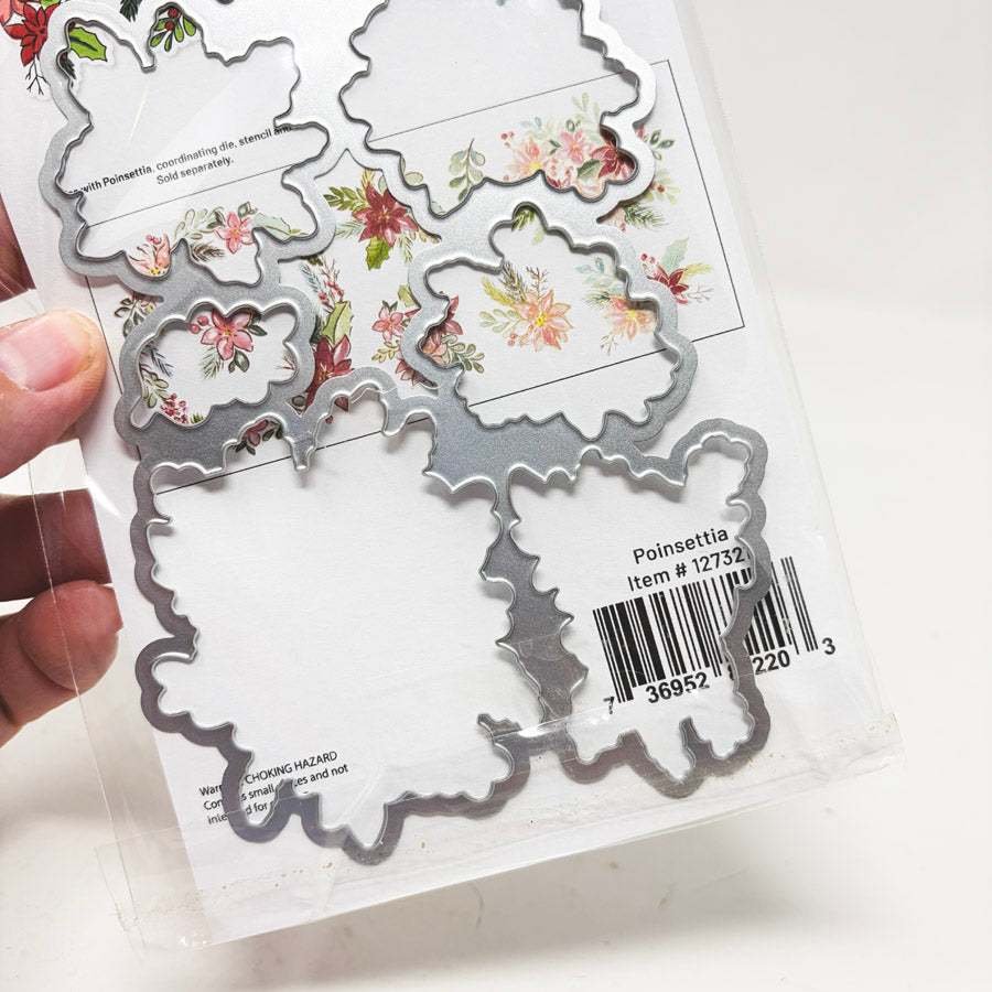 Pinkfresh Studio Clear Stamp & Die Set - Poinsettia