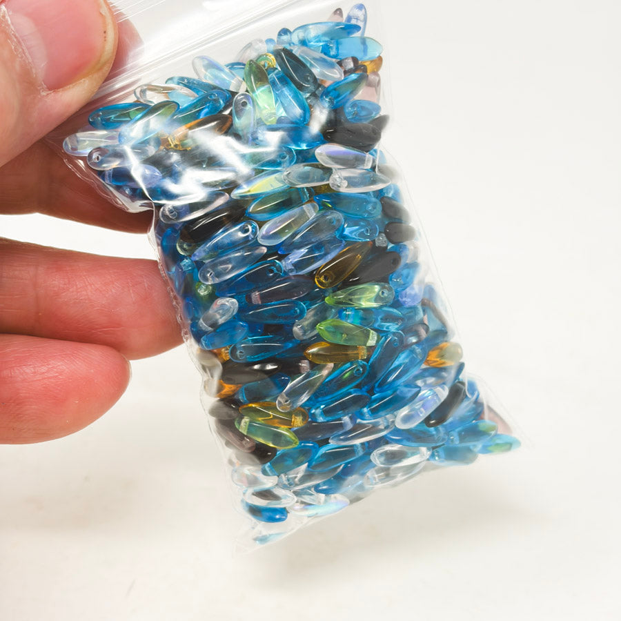 Mixed Color Pack – Glass Dagger Beads